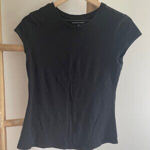 Universal Standard Ashley Cap Sleeve Tee Shirt | Black